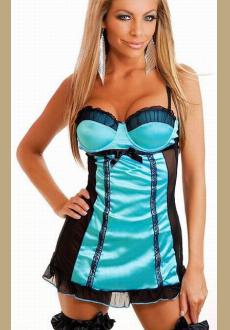 Blue Sheer Chemise comes 